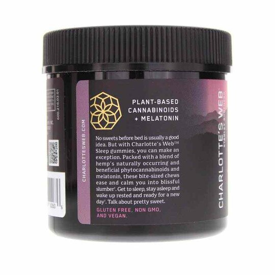 Hemp Extract-Infused Gummies Sleep Raspberry Flavor, CW